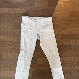 Lululemon Luxtreme High Waisted 3/4 Tights (Heather Grey, 6, 23”)